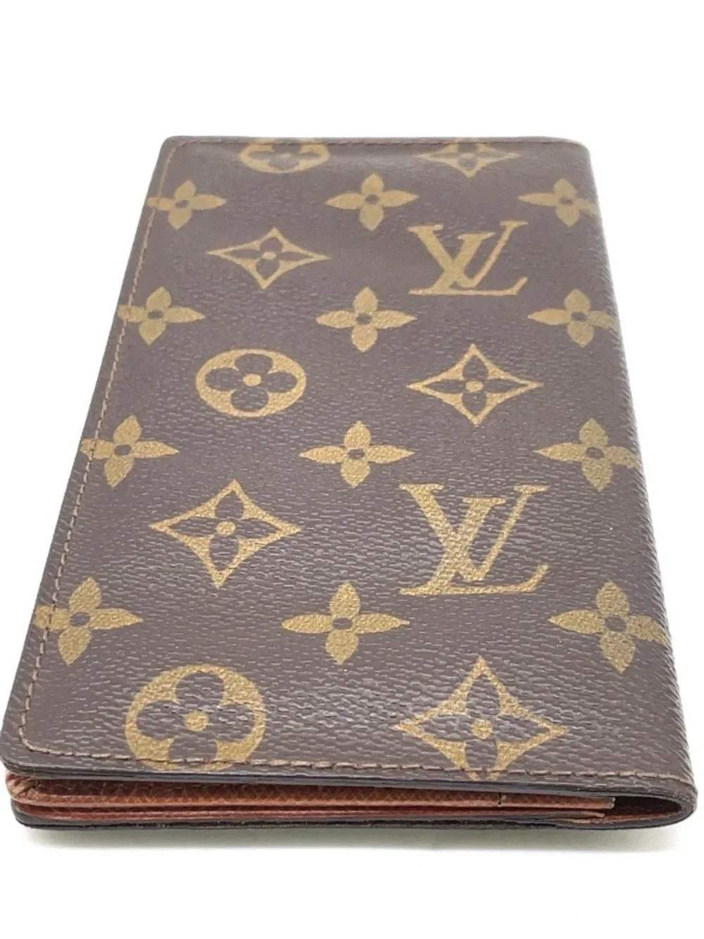 Auth Louis Vuitton Monogram Porte Cartes Credit Wallet